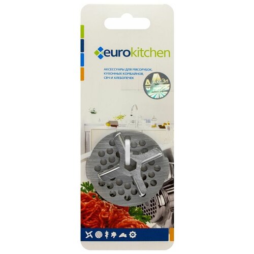 NR1210 Набор нож и решетка Eurokitchen для мясорубки решетка и нож в упаковке 16