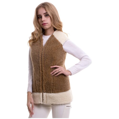 Жилет Wool Lamb, размер 50-52, коричневый жилет wool lamb размер 50 52 мультиколор