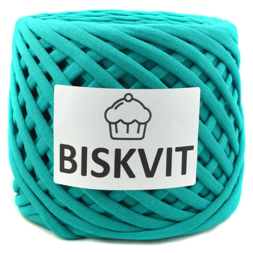 Нить вязальная Biskvit Biskvit, 100 % хлопок, 300 г, 100 м, 1 шт., 307 изумруд 100 м трикотажная пряжа для вязания хурма