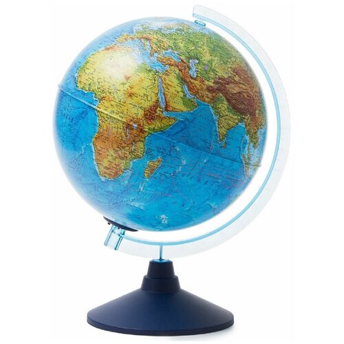 Интерактивный глобус Земли физико-политический, 32 см, с подсветкой от батареек + VR очки интерактивный рельефный глобус земли физико политический 32 см с подсветкой vr очки