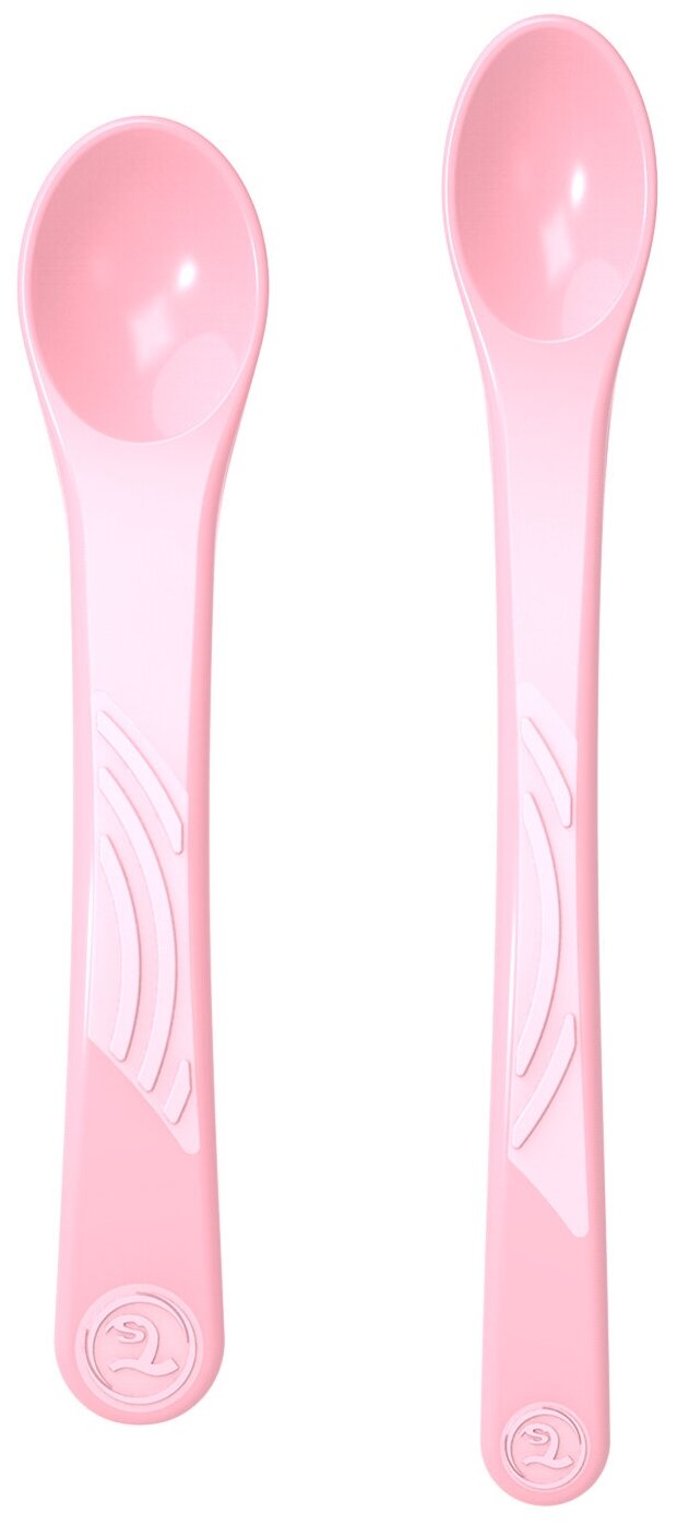 Ложки для кормления Twistshake (Feeding Spoon) в наборе из 2 шт. Пастельный розовый (Pastel Pink). Возраст 4+m. Арт. 78189