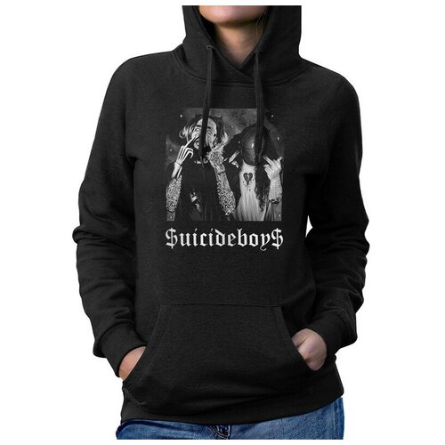 фото Толстовка / худи dream shirts suicideboys / suicide boys женский черный 50 размер