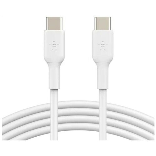 Кабель Belkin USB-C - USB-C , 1м, пластик, белый (CAB003bt1MWH)