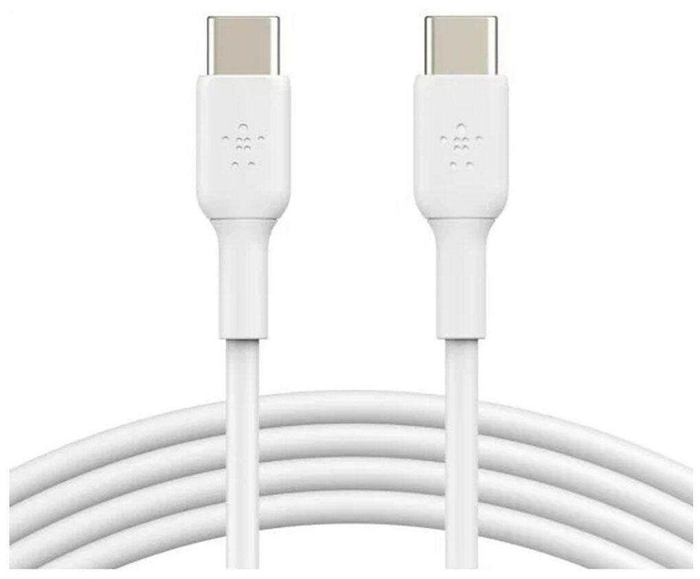 Кабель Belkin USB-C - USB-C  1м пластик белый (CAB003bt1MWH)