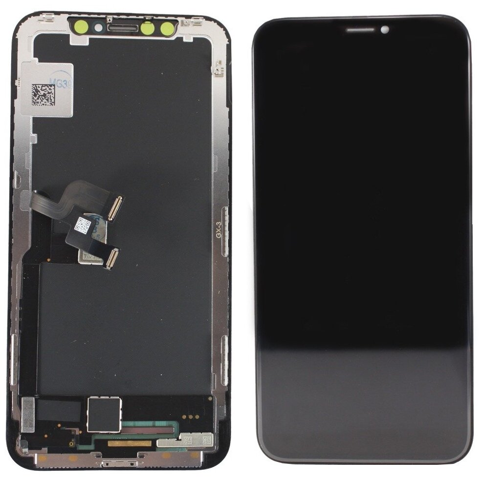 Дисплей для Apple iPhone X в сборе Черный (Hard OLED)