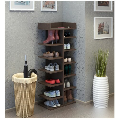 Обувница Норта 3 Дуб Сонома (ШхВхГ) 50х125х32 см