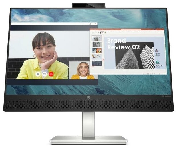 Монитор 238 HP M24 Webcam черный 459J3AA