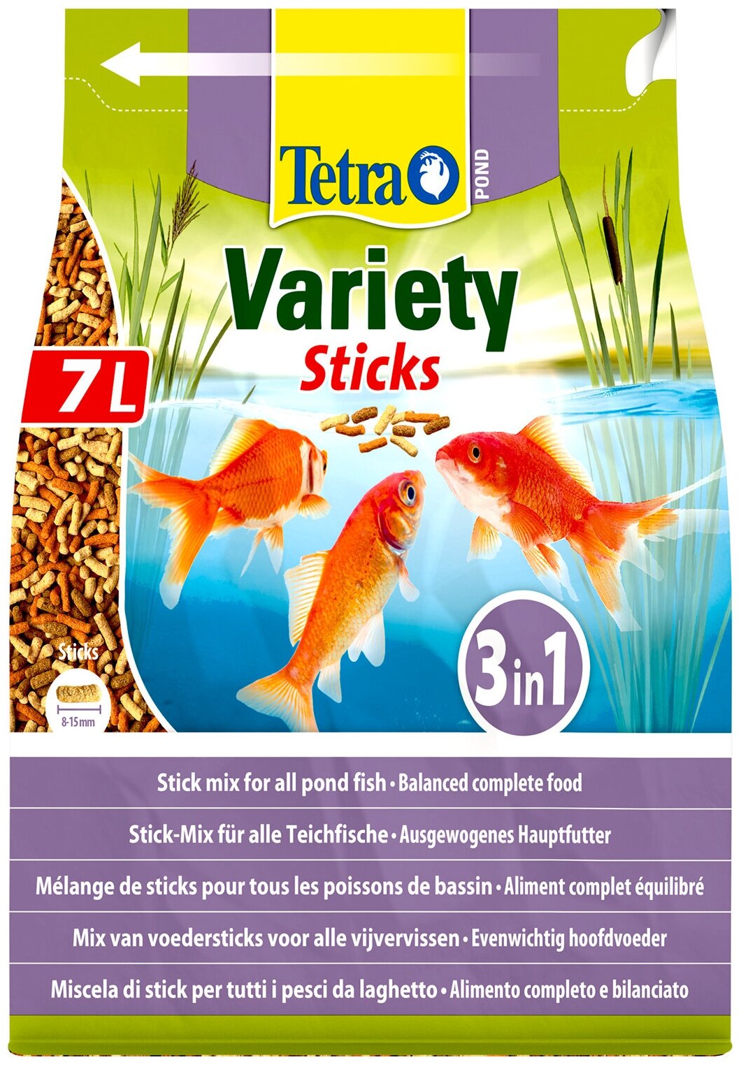 Корм для прудовых рыб Tetra Pond Variety Sticks 7л/1020гр смесь палочки - фотография № 20