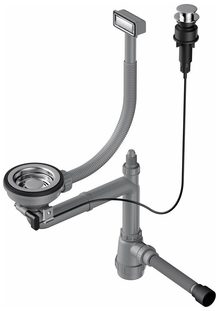 фото Cифон для раковины Omoikiri WK-1-IN-A