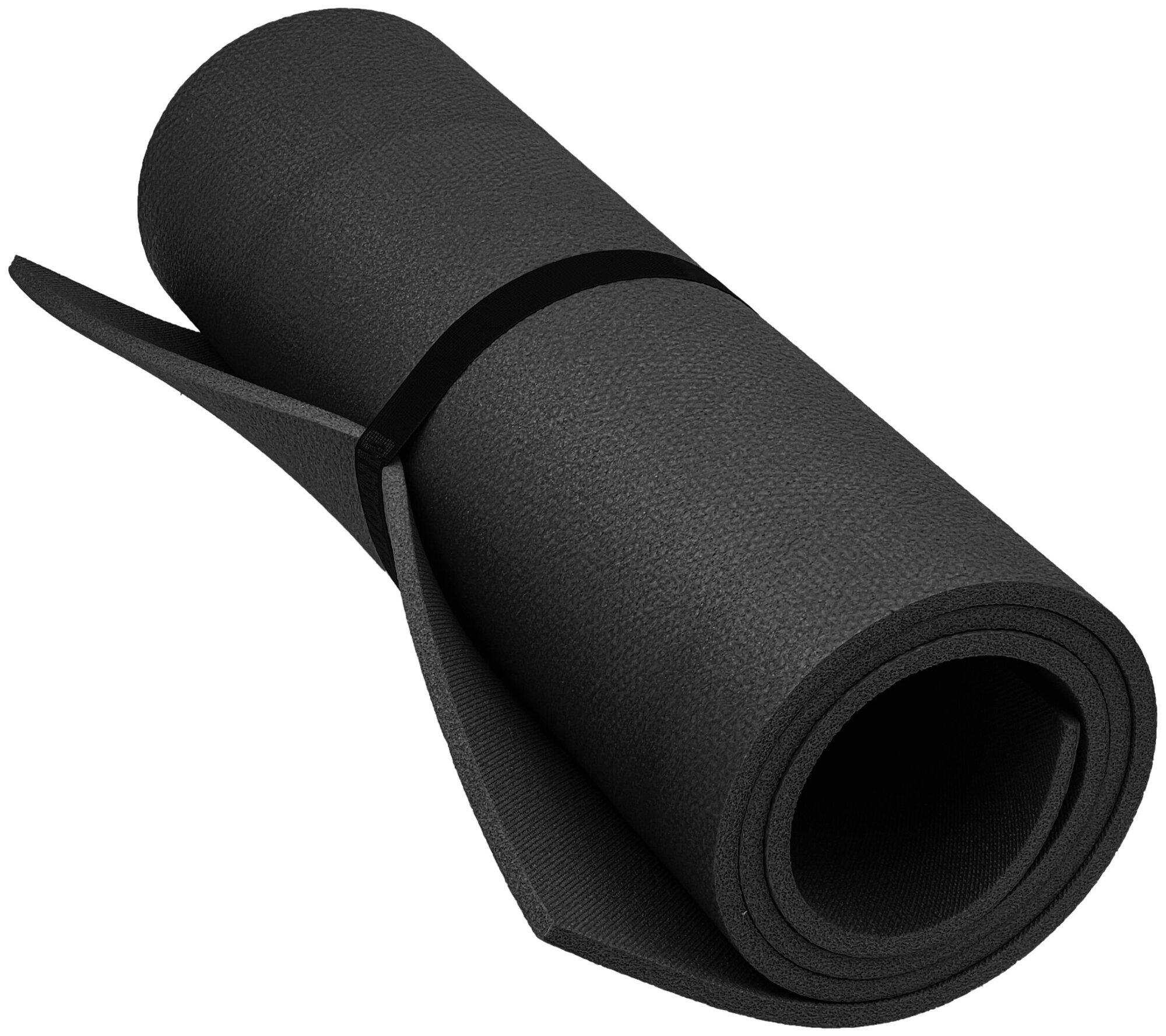 Коврик туристический, толщина 10 мм, 180*60, коврик спортивный цвет черный