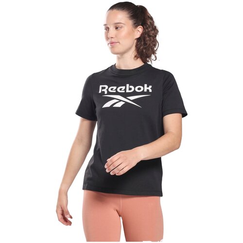 Футболка Reebok RI BL Tee, размер XS, черный топ reebok ri bl cotton bralette размер xs черный