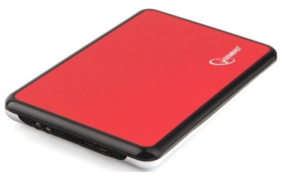 Внешний корпус для HDD 2.5" Gembird EE2-U3S-61, нержавеющая сталь, красный металлик, USB 3.0
