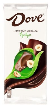 Шоколад DOVE молочный с фундуком, 90 г