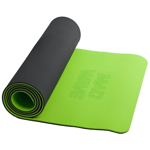 Аксессуары для фитнеса Yoga Mat TPE double layer, 183*61*0.6 cm, Green, M1370 02 0 10W