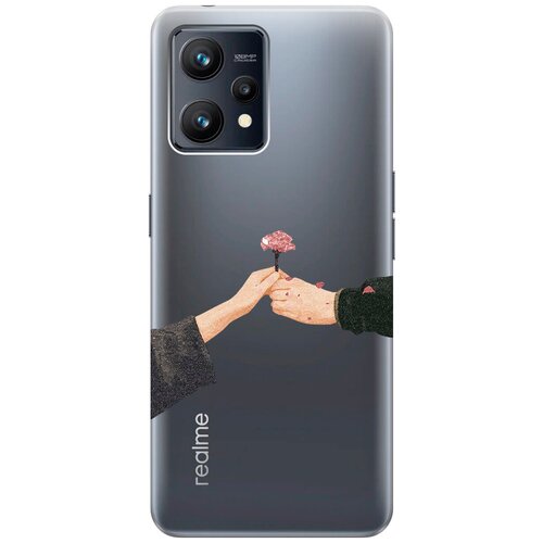 Силиконовый чехол с принтом Hands для Realme 9 / Рилми 9 силиконовый чехол на realme 9 рилми 9 с 3d принтом lovers hands прозрачный