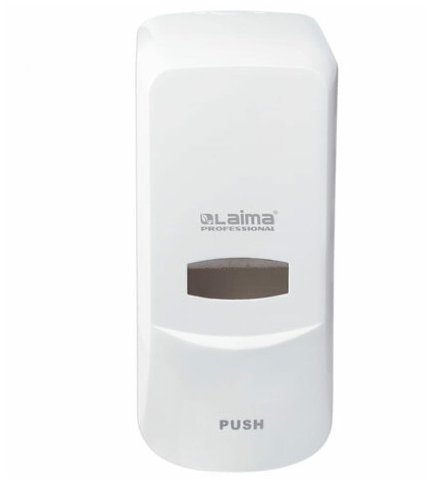 Лайма Диспенсер для жидкого мыла-пены PROFESSIONAL, наливной, 1л, белый, ABS-пластик, 606681