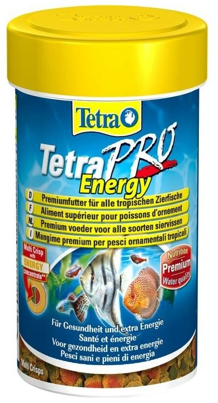 TetraPro Energy Crisps Корм-чипсы для всех видов рыб для дополнительной энергии 100мл - фотография № 15