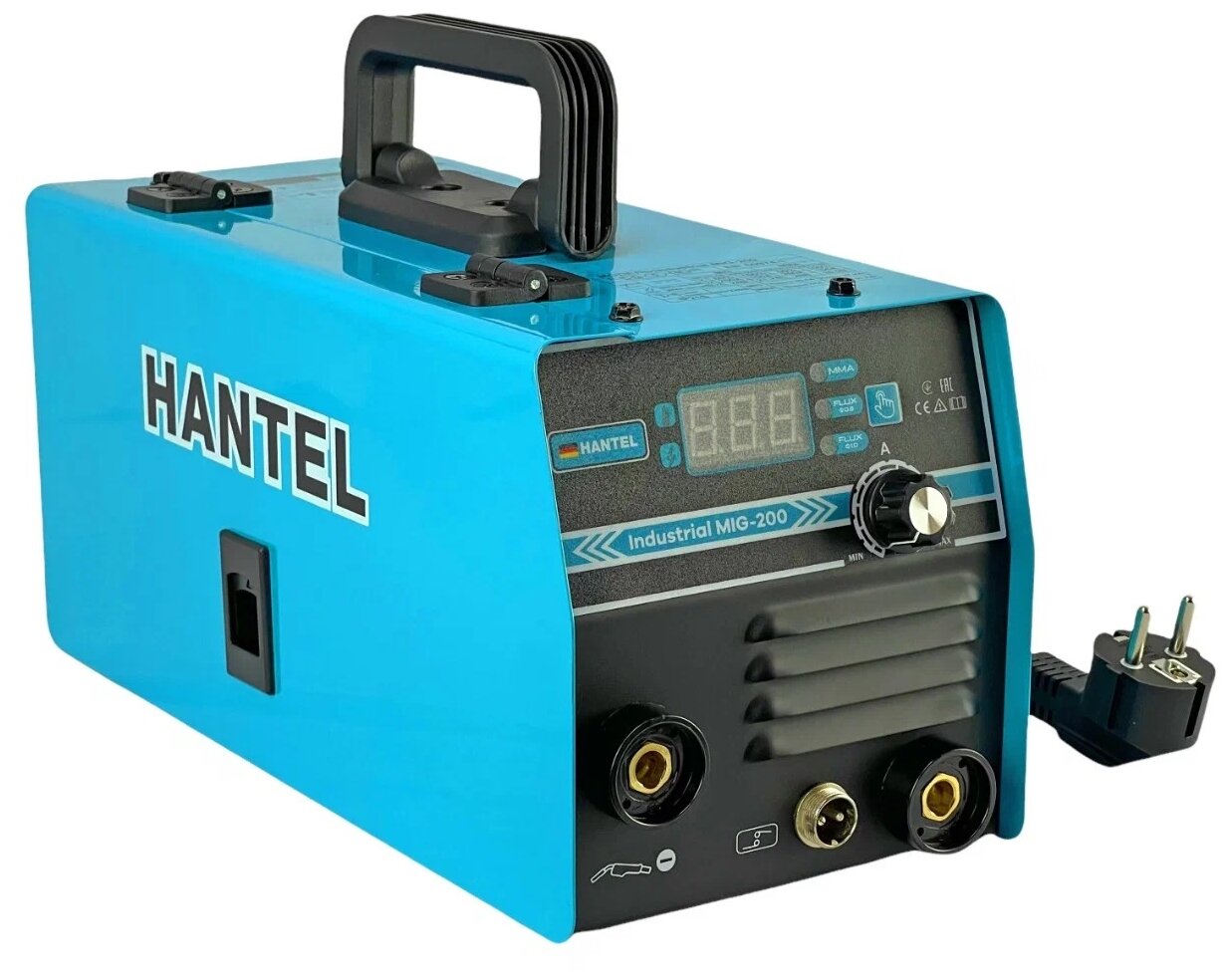 Сварочный аппарат полуавтомат Hantel 200 с проволокой/Сварочный полуавтоматический инверторный / порошковая проволока в комплекте