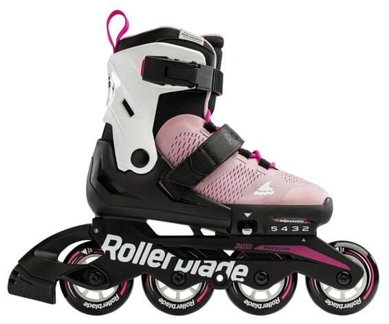 Детские ролики Rollerblade Microblade - 2022 Pink/White р. 28-32