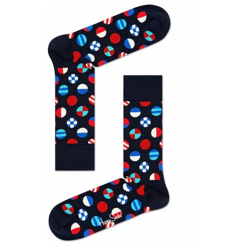 Носки Happy Socks, 4 пары, 4 уп., размер 41-46, мультиколор, черный носки happy socks набор носков happy socks pink panther 3 пары