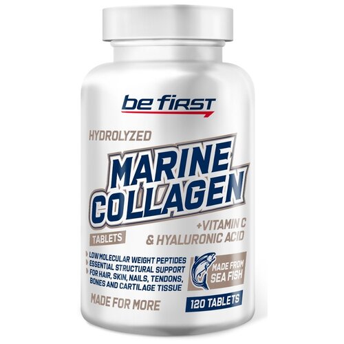 Препарат для укрепления связок и суставов Be First Marine Collagen + hyaluronic acid + vitamin C