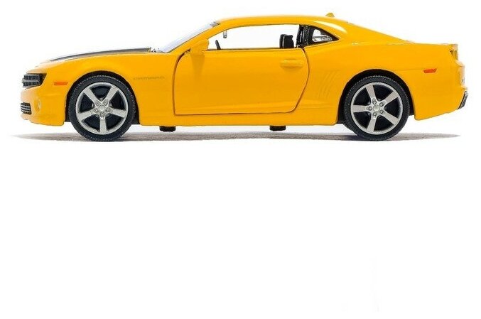 Машина металлическая CHEVROLET CAMARO, 1:32, открываются двери, инерция, цвет красный