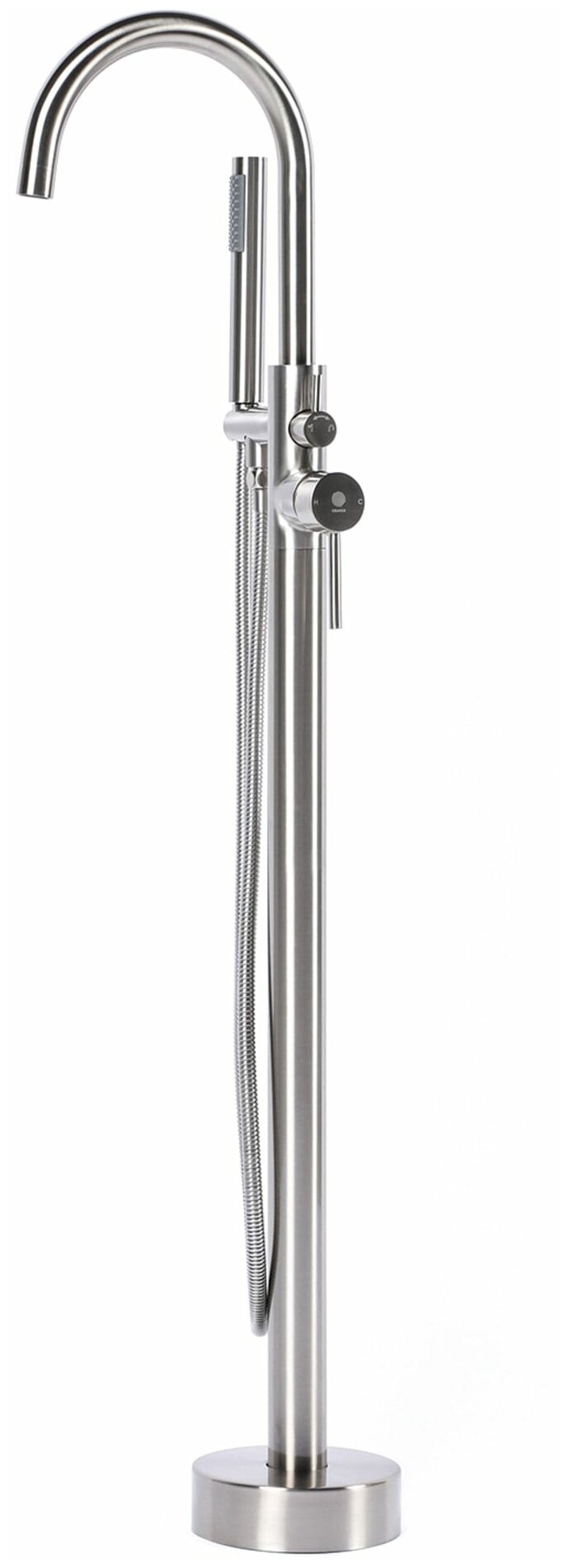 Смеситель для ванны напольный Orange Steel M99-336ni