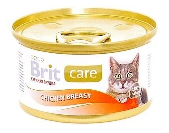 Brit Консервы для кошек из куриной грудки (Chicken Breast) 100064 | Chicken Breast, 0,08 кг (2 шт)