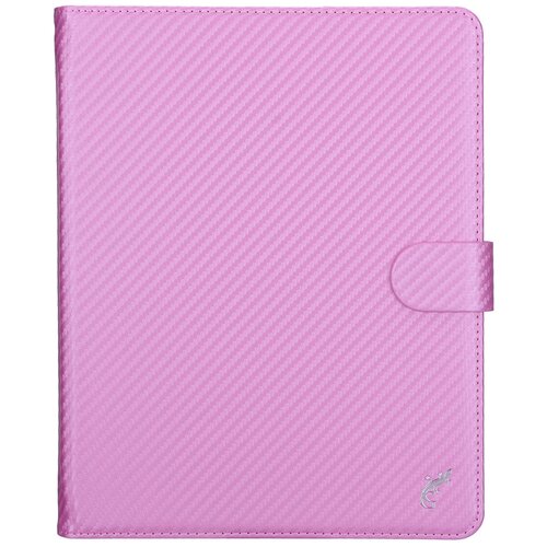 Универсальный чехол-книжка для планшетов 9-11 дюймов ( 252 * 195 мм ), карбон розовый