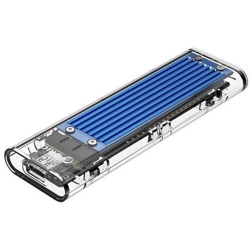 Контейнер для SSD Orico, синий (ORICO-TCM2-C3-BL) корпус orico lsdt m2 ssd 40 гбит с nvme с m 2 на usb type c usb 4