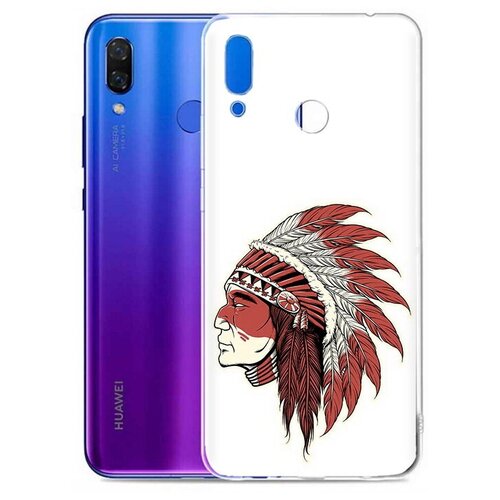 чехол бампер mypads для huawei honor play 6 64gb 4 64gb cor l29 противоударный усиленный ударопрочный красный Чехол задняя-панель-накладка-бампер MyPads красный индеец для Huawei Honor Play (6/64GB/4/64GB) COR-L29 противоударный