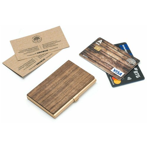 Визитница Twinswood, коричневый