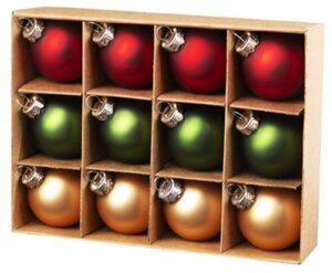 Набор <b>елочных</b> <b>шаров</b> Magic Time 89698, 3 см, 12 шт. Набор <b>елочных</b> <b>шаров</b> Классические цвета станет иде