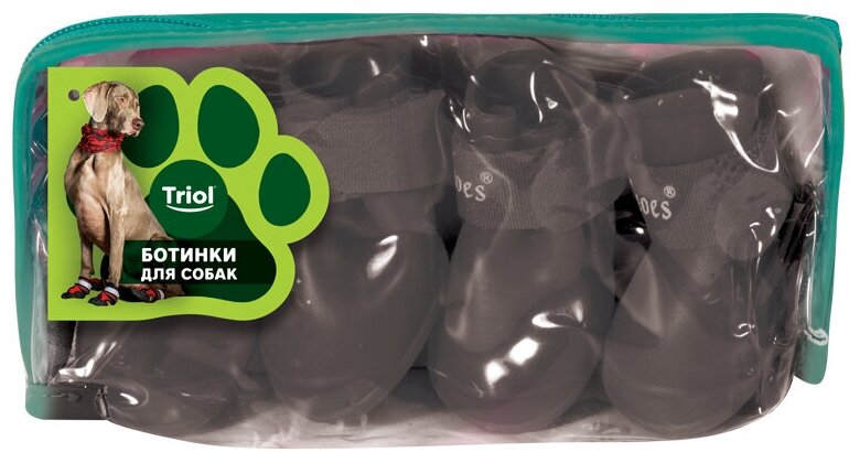 TRIOL M сапожки для собак, черные - фотография № 5