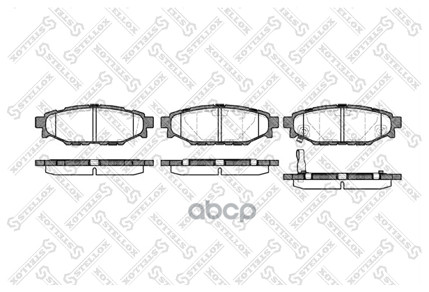 1147 001-Sx_=1136 01 ! Колодки Дисковые З Subaru Legacy 2.0i/2.5 03> Stellox арт. 1147 001-SX