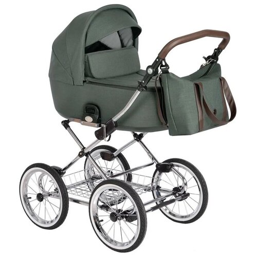 Коляска 2 в1 Roan Bass Next Classic Night Green/Chrome/d14