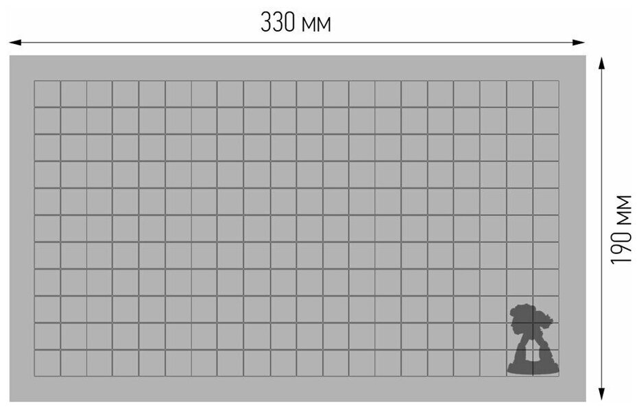 Трей Orks Workshop (ложемент) 190*330*50мм — фото 1