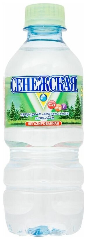 Вода негазированная питьевая сенежская, 0,33 л, пластиковая бутыль - фотография № 3
