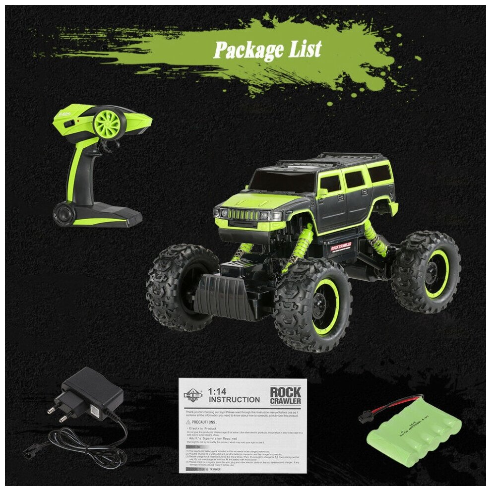 Внедорожник HB 666 Rock Crawler Hummer 4WD RTR (HB-P1403) 1:14 32