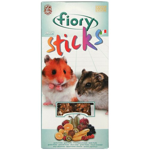 FIORY палочки для хомяков Sticks с фруктами 2х50 г палочки для хомяков fiory sticks с фруктами 2х50 г