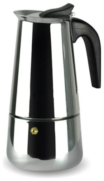 Кофеварка гейзерная KELLI KL-3019, на 9 чашек, нерж. сталь, ручка из нейлона - фотография № 5