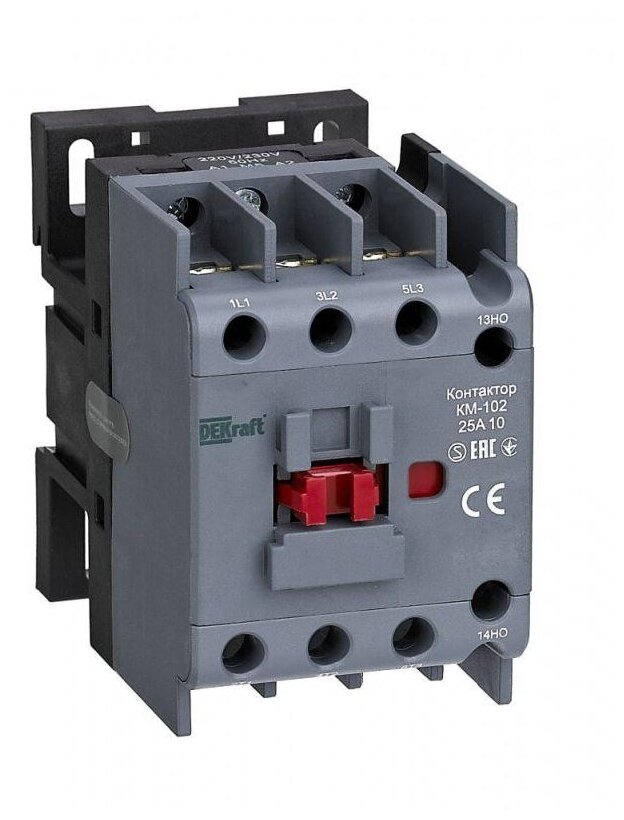 Контактор КМ-102 3п/25А 1НО 230В AC SchE SCHNEIDER ELECTRIC 22004DEK (1 шт.)