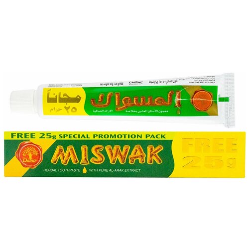 Зубная паста Miswak 50+25 гр - Dabur, О.А.Э.