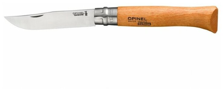 Нож Opinel №12, углеродистая сталь, рукоять из дерева бука, блистер - фото №4