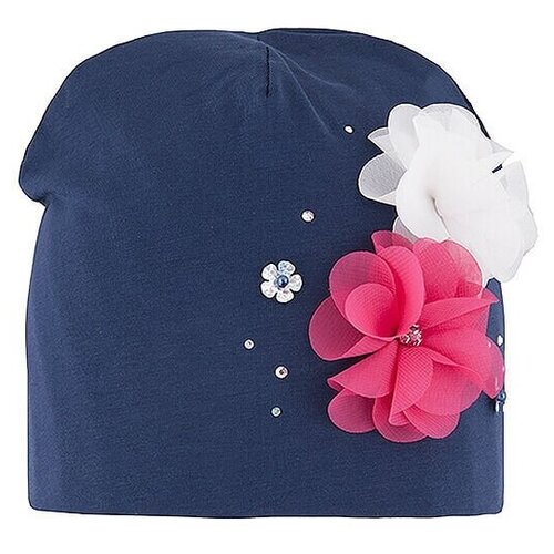 фото Шапка mialt, размер 48-50, синий