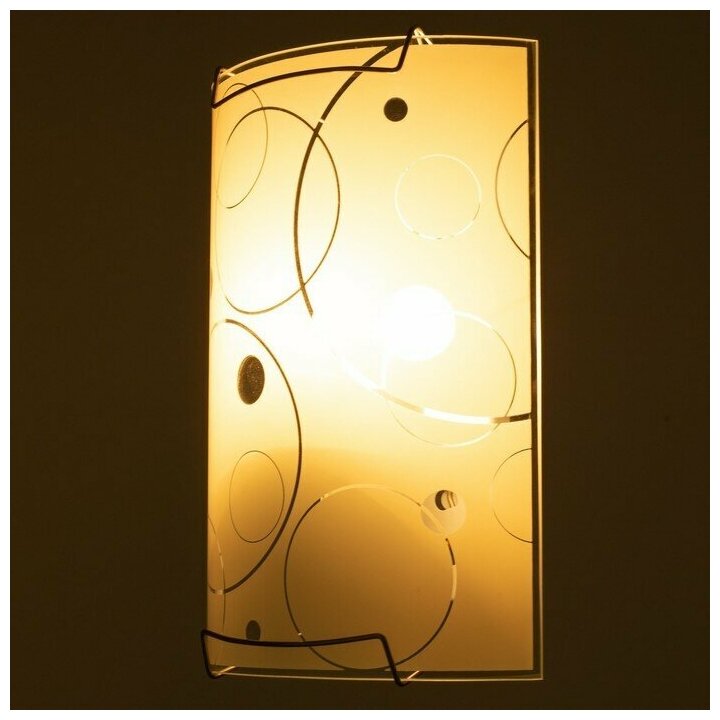 Светильник "Круги" 1 лампа E27 60 Вт моллир. 23х16,5 - фотография № 6