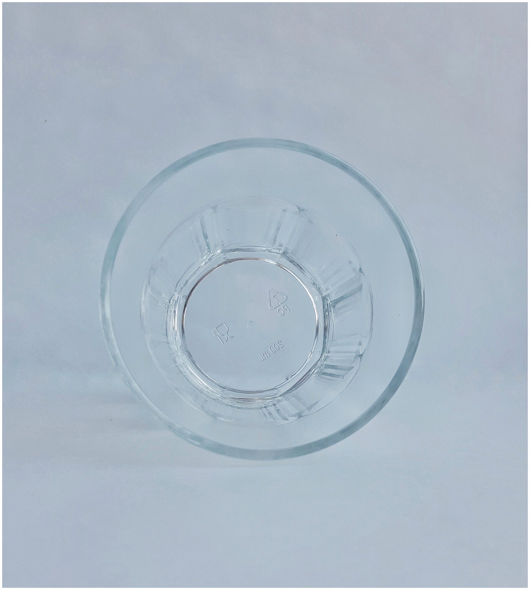 Стакан 200 мл. для многоразового использования из Поликарбоната (плотного пластика) (прозрачный 4 штуки) - фотография № 5