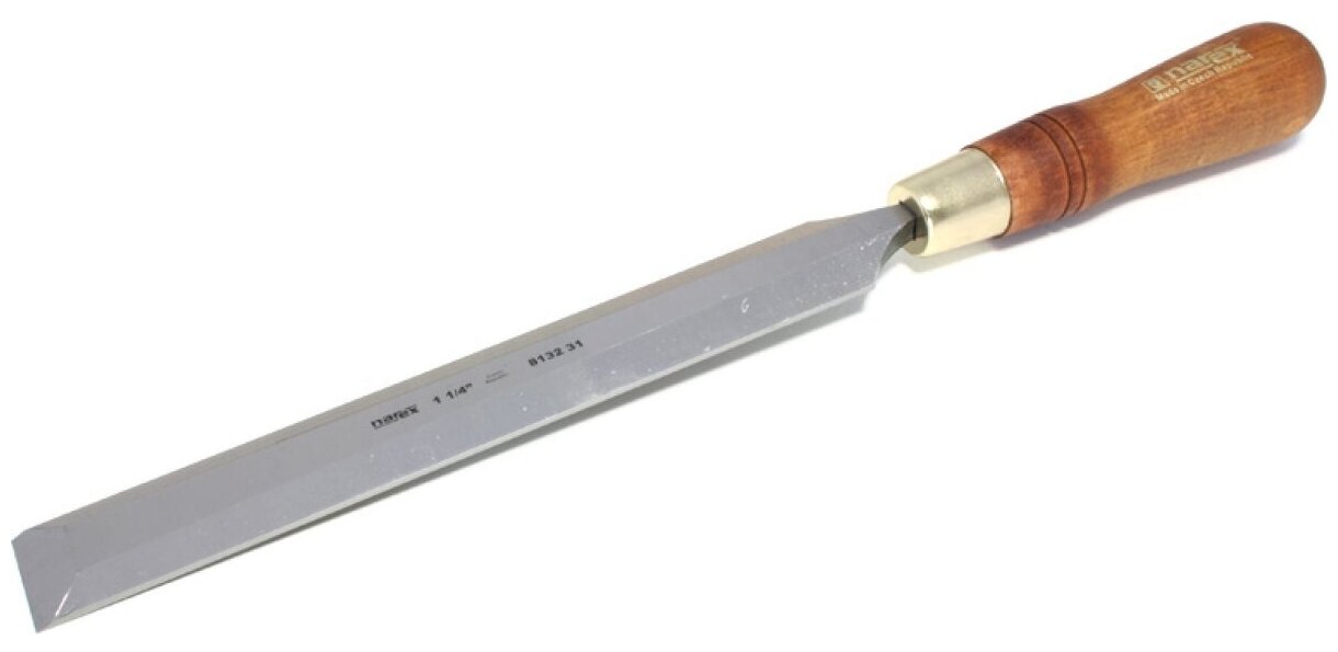 Удлиненная плоская стамеска с ручкой Narex Wood Line Plus 32 мм 813231
