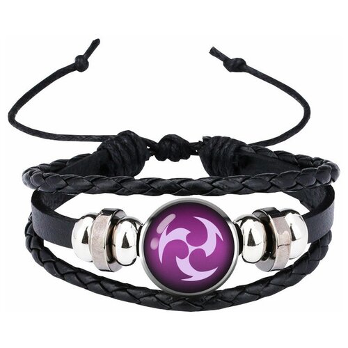 Японский кожаный браслет с 