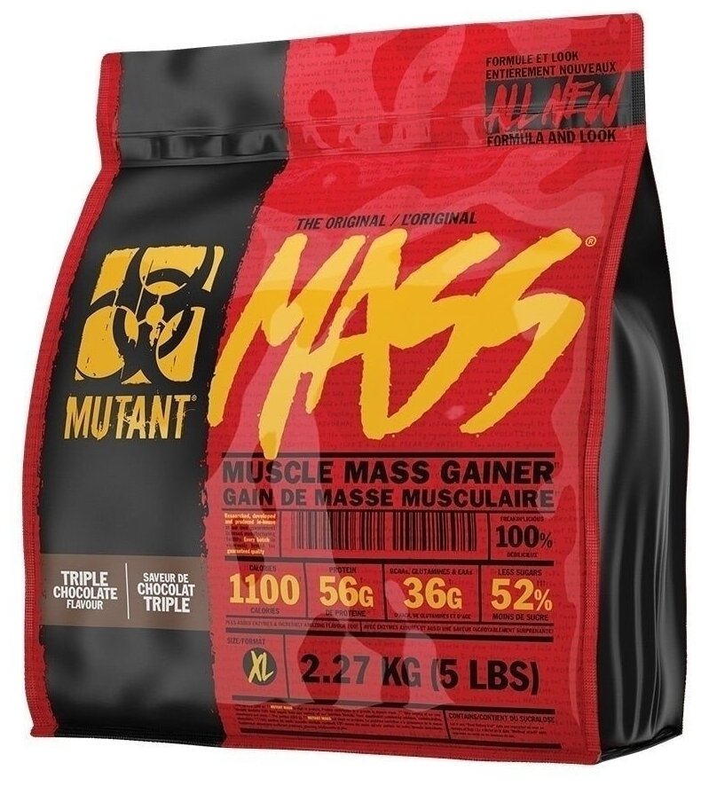 Fit Foods Mutant Mass, 2270 g (клубника банан)
